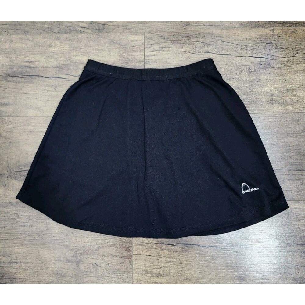 HEAD Womens Small Black Athletic Skort Stretch Tennis Pickleball Golf Skirt